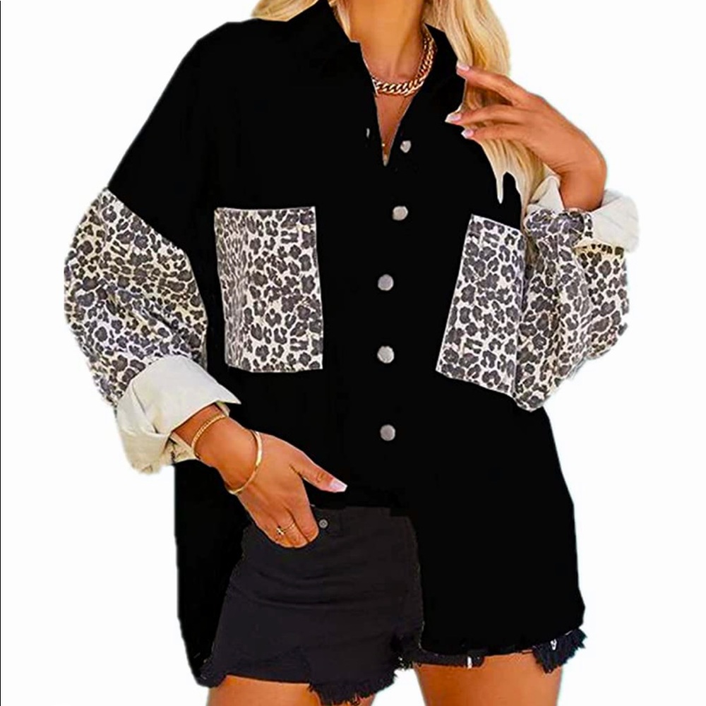 Brand New black denim jacket